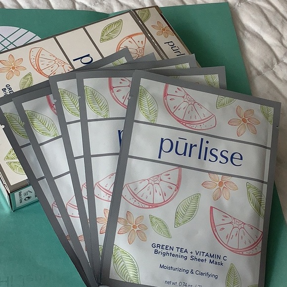 Purlisse Green Tea + Vitamin C Sheet Mask - Picture 3 of 4